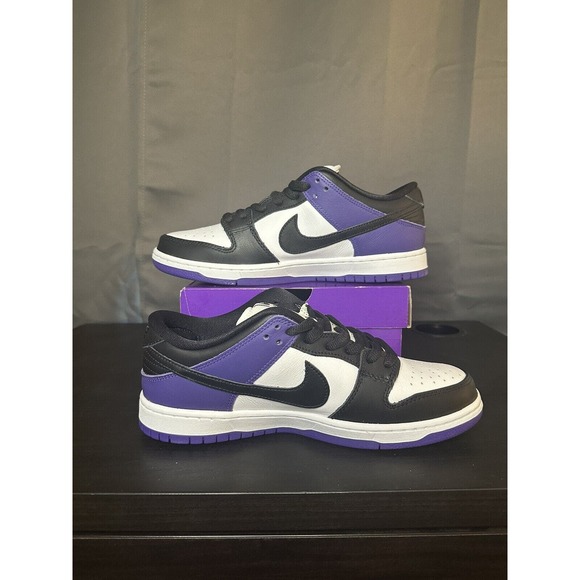 Brand New Nike SB Dunk Low Pro Court Purple Size 10.5 Men [BQ6817-500] Ship Fast - Picture 2 of 8